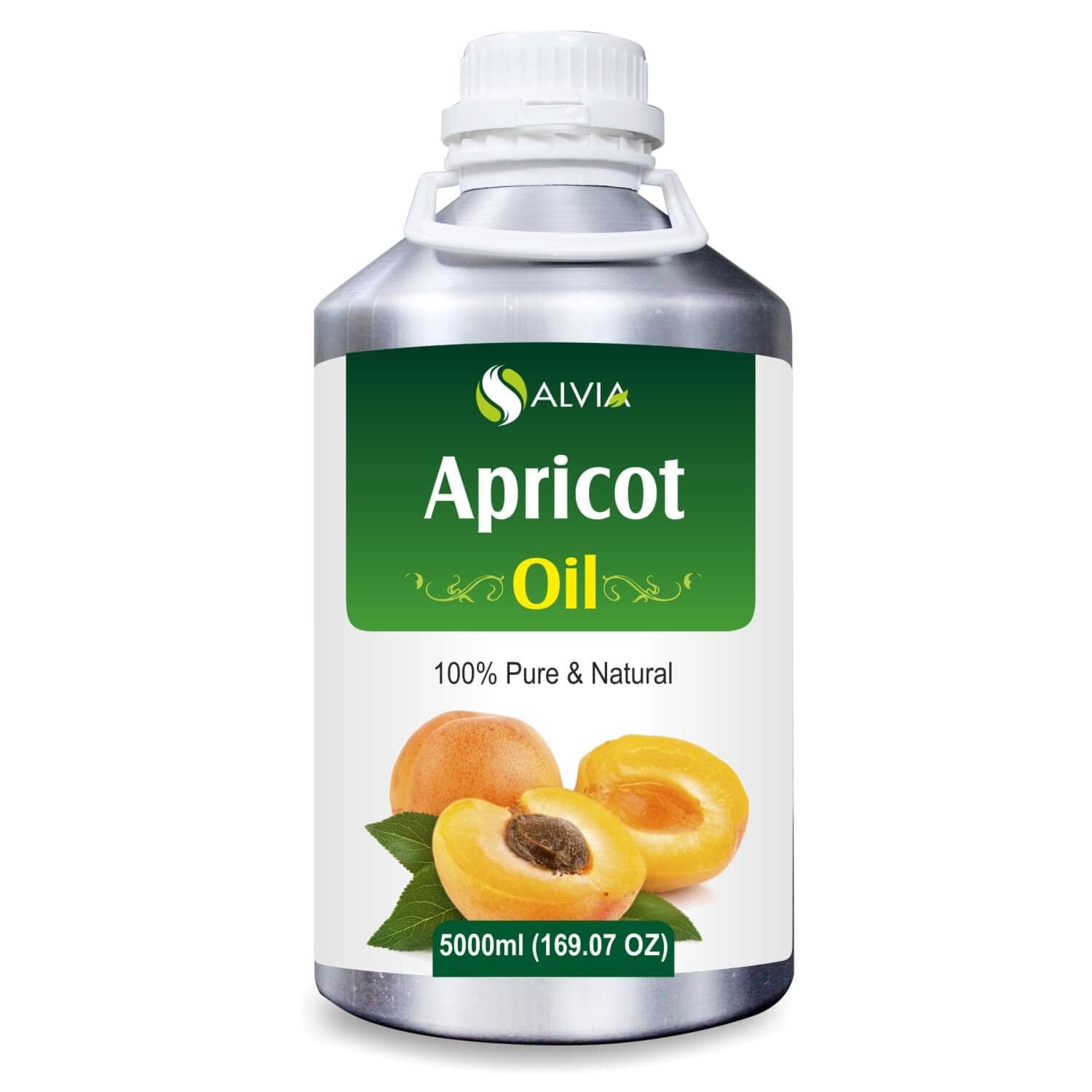Salvia Natural Carrier Oils 5000ml Apricot Oil (Prunus armeniaca) 100% Natural Pure Carrier Oil